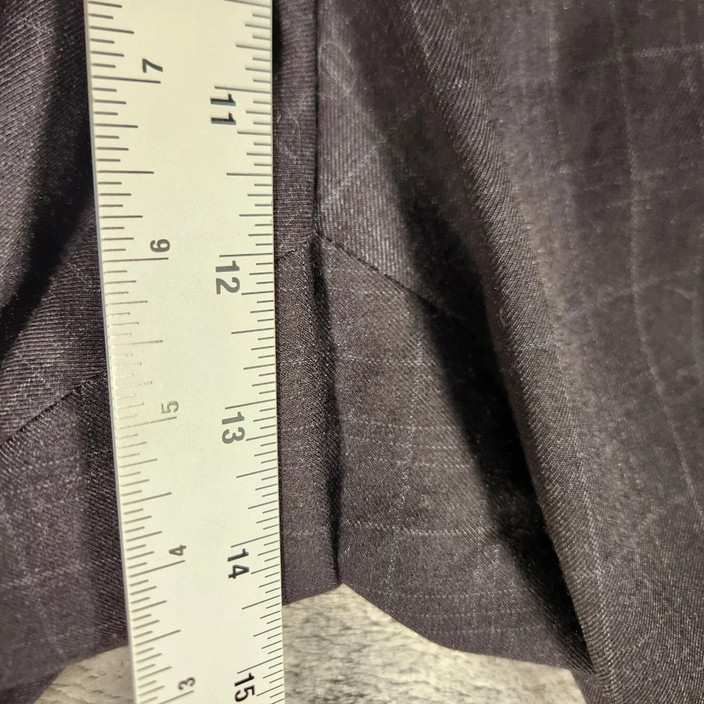 Ralph Ralph Lauren Dress Pants Mens 38x29 Charcoal Grey Excellent Windowpane
